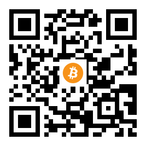bitcoin:1Mpeg2r6YmXibcENdo3GsXnscV4xsJS9jn black Bitcoin QR code