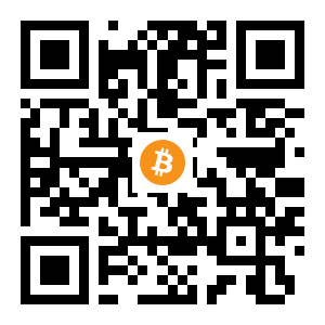 bitcoin:1MqgFrxEsXntBsSdnTUZuuvYj6Rqhvq2kD black Bitcoin QR code