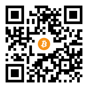 bitcoin:1Mqh3szfGRBdgsWGR6sQm3H8ZhbtiHBqke black Bitcoin QR code