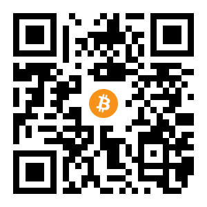 bitcoin:1MrMXsNdJDts38dxoqyafc5RhsPUrzotmR black Bitcoin QR code