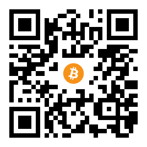 bitcoin:1MrwhxCqtpBqCdAa9W45xMnWf1yz9vWZpi black Bitcoin QR code
