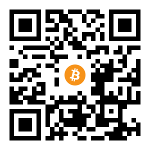 bitcoin:1Mrwt1gwdBkKwbDyM2kKs5bewDB3FbtAnS black Bitcoin QR code