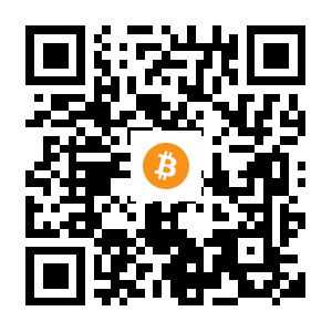 bitcoin:1MsRzeFg83SrUVKsG3QR7WM4QgLTLcqnbi black Bitcoin QR code