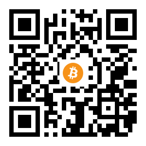 bitcoin:1MuSKagoroi1tUNrjB5EdvFk6cGyfnd12A black Bitcoin QR code