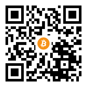 bitcoin:1MufA4BnsHjW8T9hfncmobUh5bNThi44V9 black Bitcoin QR code