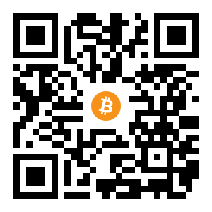 bitcoin:1MwCcBxktKnspo7CSMis29e6KJTUC852nH black Bitcoin QR code