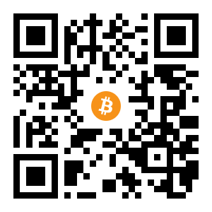 bitcoin:1MwaqAcMDs6wFFW7qGpijhhgf8bdbCByBB black Bitcoin QR code