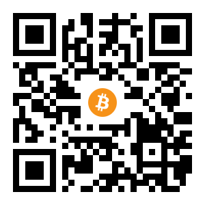 bitcoin:1Mx3AsJcv5XyMN3R6eJWcexGa2BWdDLtds black Bitcoin QR code