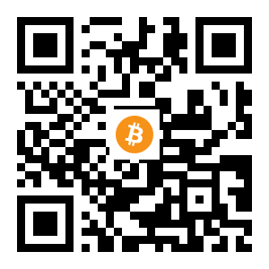 bitcoin:1MxU8jmRoNcpMJN3gb9Skf15LSe1nTEyTs black Bitcoin QR code