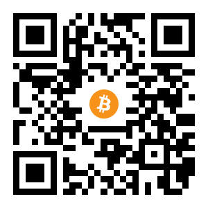 bitcoin:1MxXXn4PUass8HjZdVBNFxes1pk9t8pfVV black Bitcoin QR code