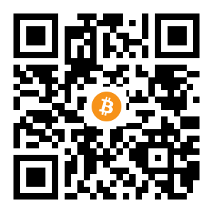 bitcoin:1MyEdjGtq5GPZuYWdQZiZLDxDihGoqAe3K black Bitcoin QR code