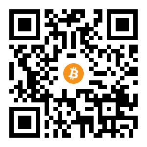 bitcoin:1MyKHm7xdViJDLrraSJt46v3HntoS6cHaX black Bitcoin QR code