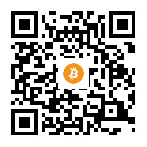 bitcoin:1MyUSHU71VsGXGDuAui2LxxHo5XiaUwMAr black Bitcoin QR code