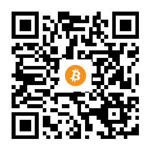 bitcoin:1MyVCjZQwo4fQvXSeH9KtugcZrpgo51H6p black Bitcoin QR code