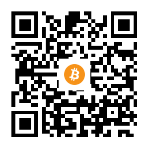 bitcoin:1MyyhD18GiSzSwgEwhHVC1WRu2Pujb1czz black Bitcoin QR code