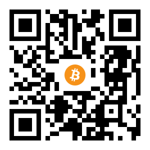 bitcoin:1MzNTPfr8iX9xBAUiDaV454ZGuR2YK7ngt black Bitcoin QR code