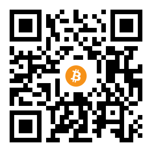 bitcoin:1MzoW9Q97YV3bB9LkWMy1uowuPZAmL58Kr black Bitcoin QR code