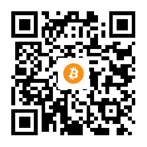 bitcoin:1N1VuCRPCeJEoQ4PyYTkqxtoUYyDE35jay black Bitcoin QR code