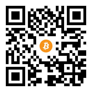 bitcoin:1N8faaoF7xmDWoAbwNV9ZuLFcmzt392VPp black Bitcoin QR code