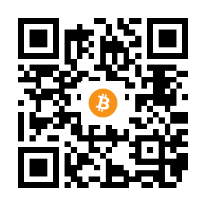 bitcoin:1N9UXcqf8QeBRrzZ2mT5Z1Btg1GX8UczZc black Bitcoin QR code