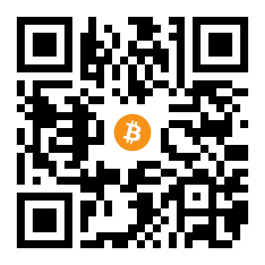 bitcoin:1N9xnKcxZ2hf5Wwk5z6pgfU1A6FMPSSmYY black Bitcoin QR code