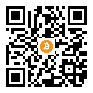 bitcoin:1NAcF4Q7wAUU8Q7FFjyxxC5Km1rd7zzPnN black Bitcoin QR code