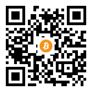bitcoin:1NDMC7h4F4t4YKCRTymBNdNyudhT3c9AdF black Bitcoin QR code
