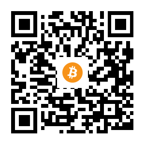 bitcoin:1NFtT5UeTLojhCLA3tPikDWKxrSZbsXLBB black Bitcoin QR code