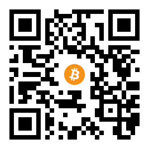 bitcoin:1NHWH3bZpBThj3kciChm2J19saroeF43kU black Bitcoin QR code