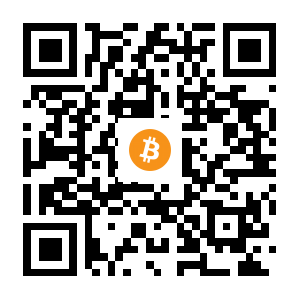 bitcoin:1NHrk62D357QZMaCzDKSTL3f3sgoxGqfTF black Bitcoin QR code