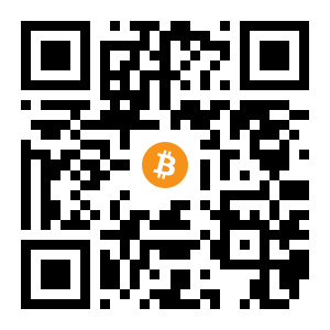 bitcoin:1NHthGdWPgEJ86Rqk81GDqM1e4ZoMwCbig black Bitcoin QR code