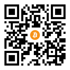 bitcoin:1NJ6csqVPxKwfhasJuVHvAWCciEW5pencW black Bitcoin QR code