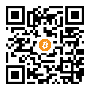 bitcoin:1NKgkdPUjAcortwSmevBjQEbdc1GUfVHLC black Bitcoin QR code