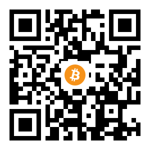 bitcoin:1NLEbPSzFEivFkS5E3RkmhXnfPXhcQGwJp black Bitcoin QR code