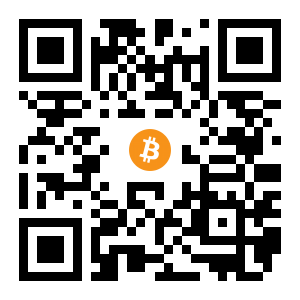bitcoin:1NLXA6dkLwRD7pQiyXX6e6aheo5iB6ByN2 black Bitcoin QR code