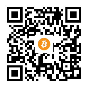 bitcoin:1NM5ncwcSSZgEHQ9rqDJc9f8viAQD8nz5H black Bitcoin QR code