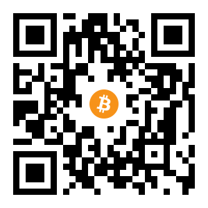 bitcoin:1NMPAhYDrEZH7Sp7iDhwtBZ79gqgAqyiPS black Bitcoin QR code
