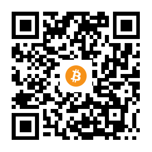 bitcoin:1NMe3md92QPLsk8gxRUtad5fnmPFPNX8oH black Bitcoin QR code