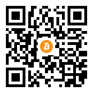 bitcoin:1NNfbijxXoodw7CJykNfwLKdSBoErE4jNo black Bitcoin QR code
