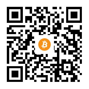 bitcoin:1NPeqcrmtCaGXPdFooTmqbRyK1WNRqowZ3 black Bitcoin QR code