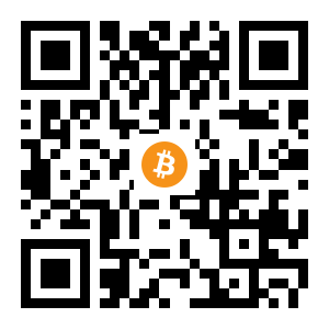 bitcoin:1NQ8Dp3Sp6c4TAJZe9qUhSBxC4KFThfsBv black Bitcoin QR code