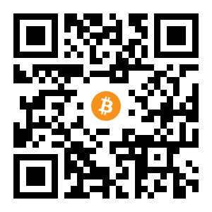 bitcoin:1NUJR6CD83agUYBRom4hwVVxaYYPUnKMde black Bitcoin QR code