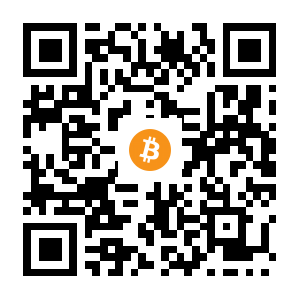 bitcoin:1NVdxmEPHiEq7SxciXxofh78rZXkwiKE6T black Bitcoin QR code