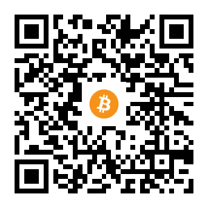 bitcoin:1NVefY1L5hhLg8xhh4He1g5HzqDeJSs38r black Bitcoin QR code