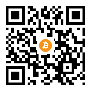 bitcoin:1NW9ZM3wu23i1tpL5LkzSx2TZGFe3JW9ML black Bitcoin QR code