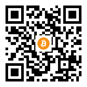 bitcoin:1NYvWSQRWJ6g8eA7nJYaJf1HBafQEzCdMs black Bitcoin QR code