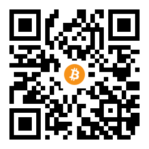 bitcoin:1NapqsP77qv7E4KWw32FpfhQ5cEGsBXaqE black Bitcoin QR code