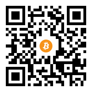 bitcoin:1NawtiHd34Nyx15t5iRfp5yzZCcRt1evBg black Bitcoin QR code