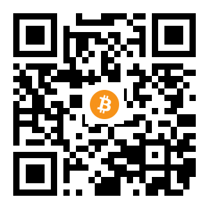 bitcoin:1NbNBWfeE4rfejW7oWUR5EMfoZFHCui4iv black Bitcoin QR code