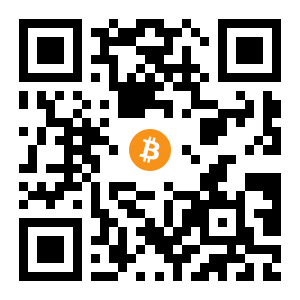 bitcoin:1NbmBKnXxhqgXHAeHhEYzzHbh8QqiA7NUA black Bitcoin QR code
